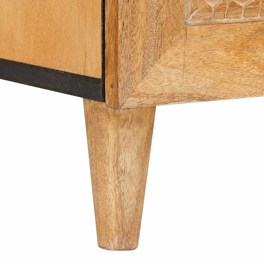 Cabinet TV Maro deschis 100 x 33 x 46 cm Lemn masiv de mango GartenMobel Dekor