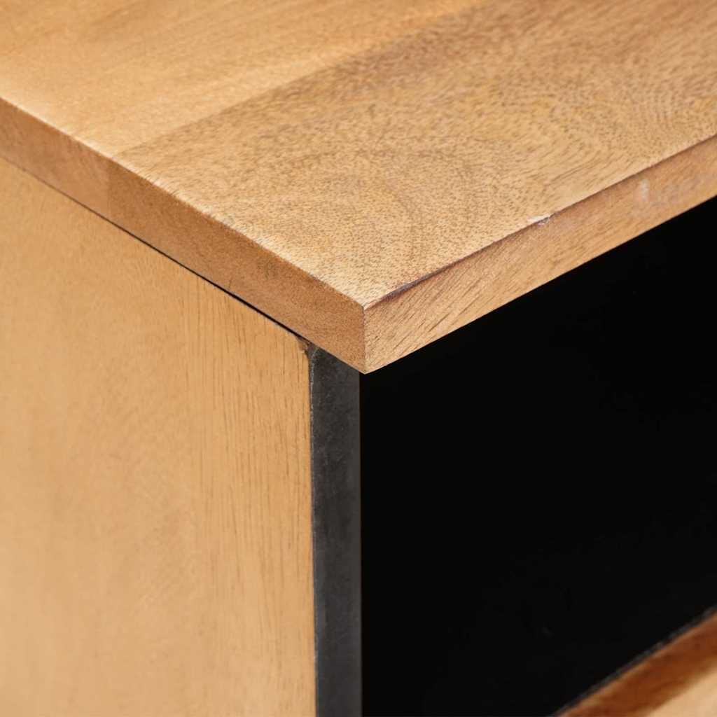 Cabinet TV Maro deschis 100 x 33 x 46 cm Lemn masiv de mango GartenMobel Dekor