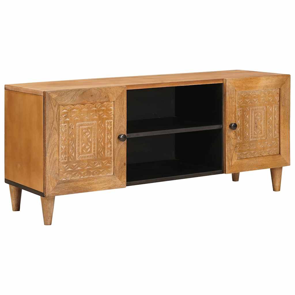 Cabinet TV Maro deschis 105 x 33 x 46 cm Lemn masiv de mango GartenMobel Dekor