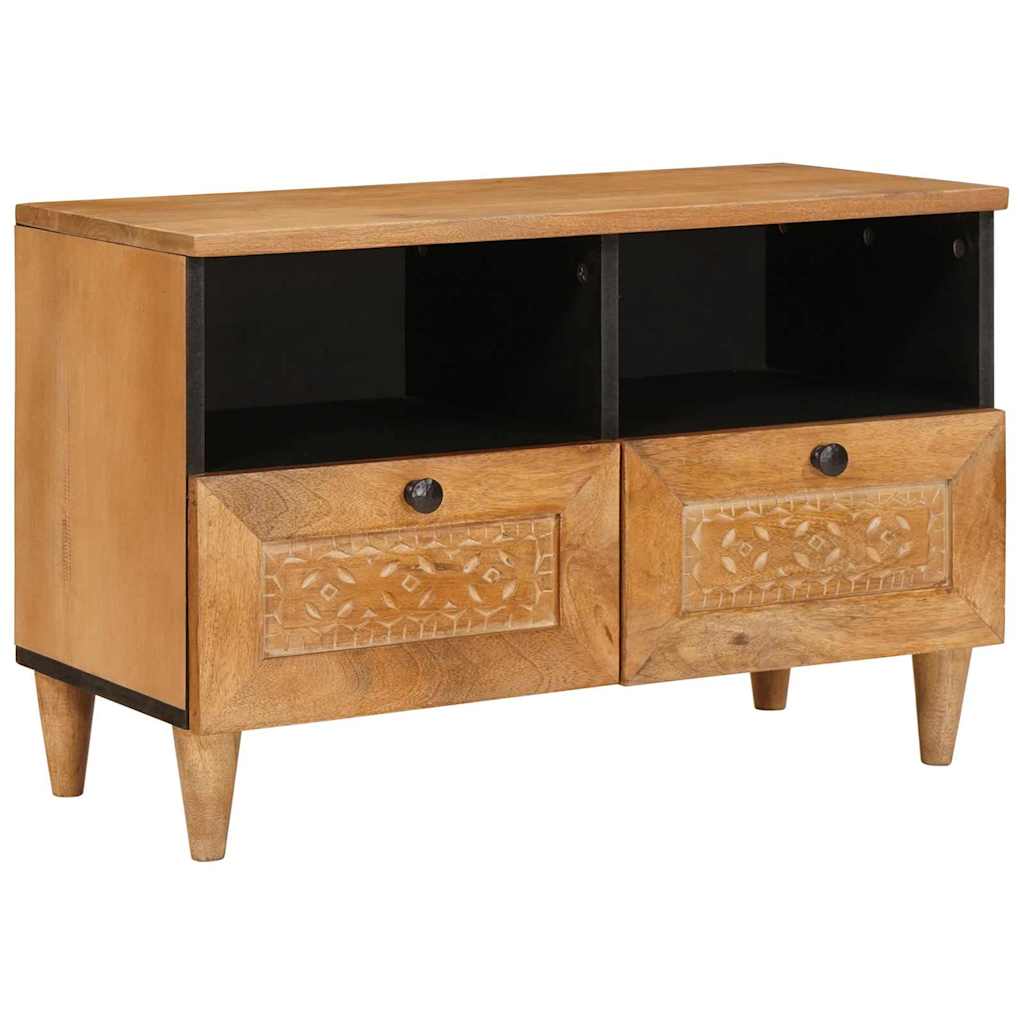 Cabinet TV Maro deschis 70 x 33 x 46 cm Lemn masiv de mango GartenMobel Dekor