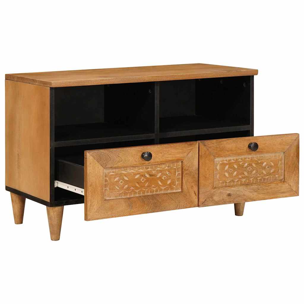 Cabinet TV Maro deschis 70 x 33 x 46 cm Lemn masiv de mango GartenMobel Dekor