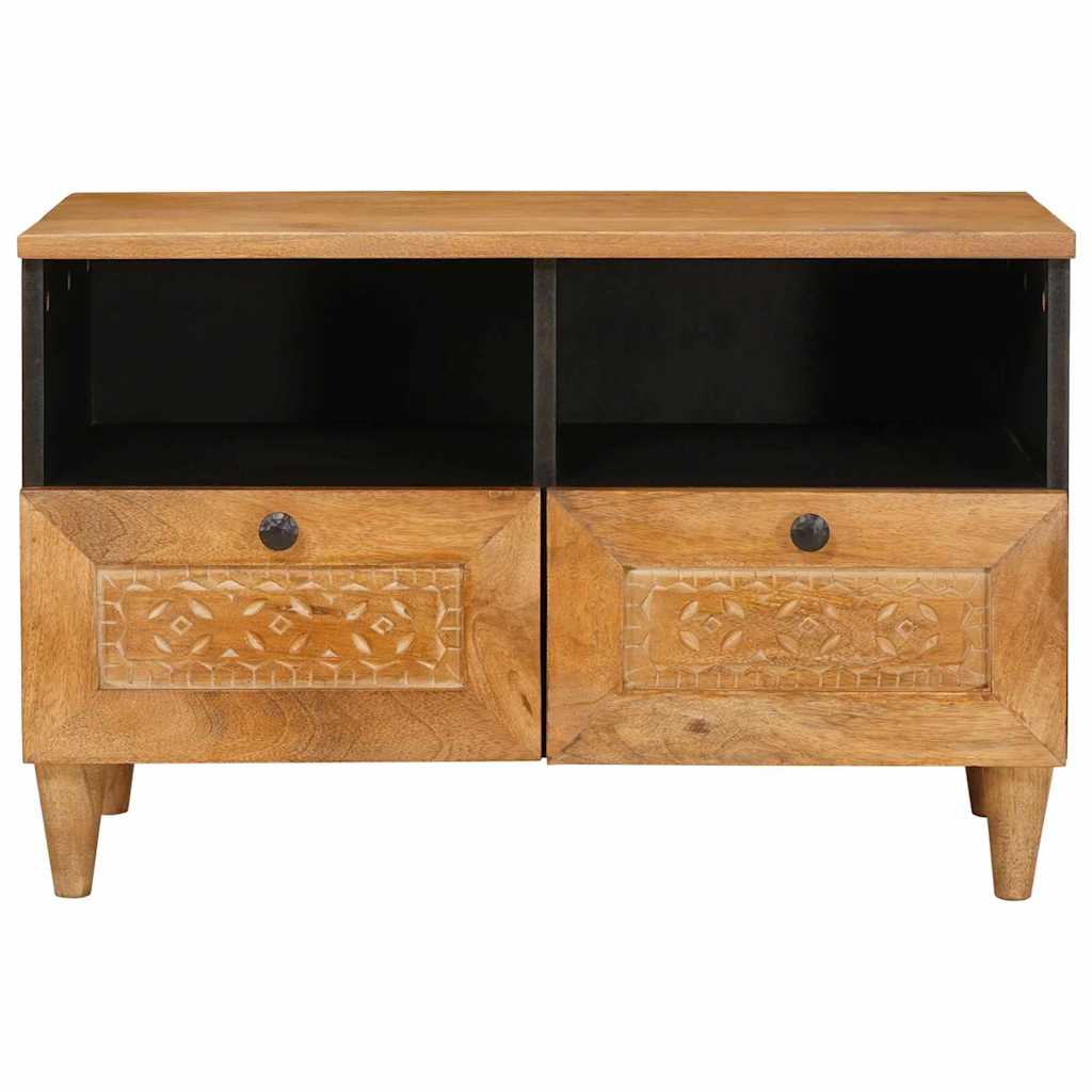Cabinet TV Maro deschis 70 x 33 x 46 cm Lemn masiv de mango GartenMobel Dekor