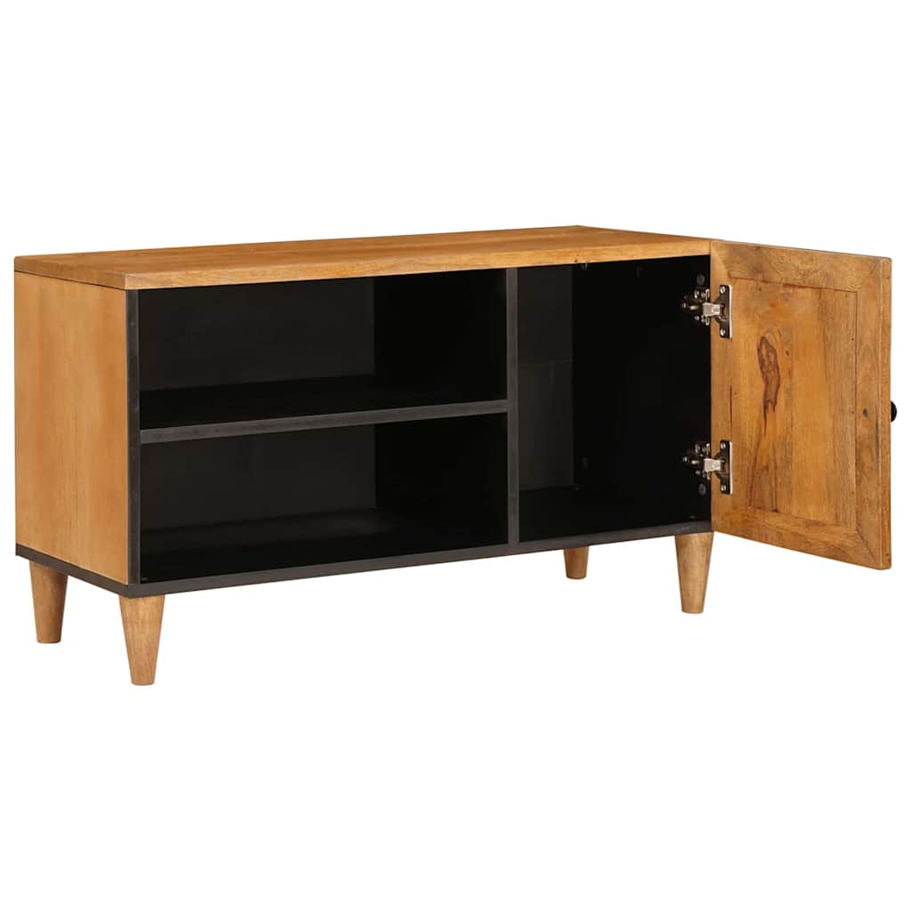 Cabinet TV Maro deschis 80 x 33 x 46 cm Lemn masiv de mango GartenMobel Dekor