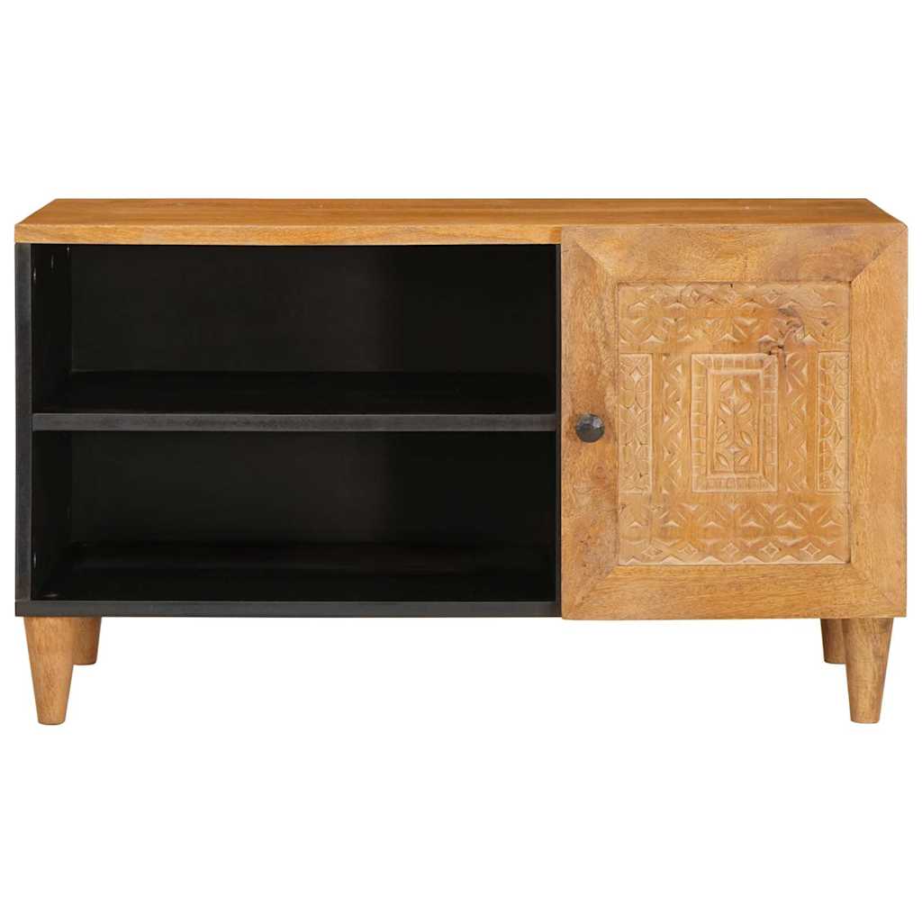 Cabinet TV Maro deschis 80 x 33 x 46 cm Lemn masiv de mango GartenMobel Dekor