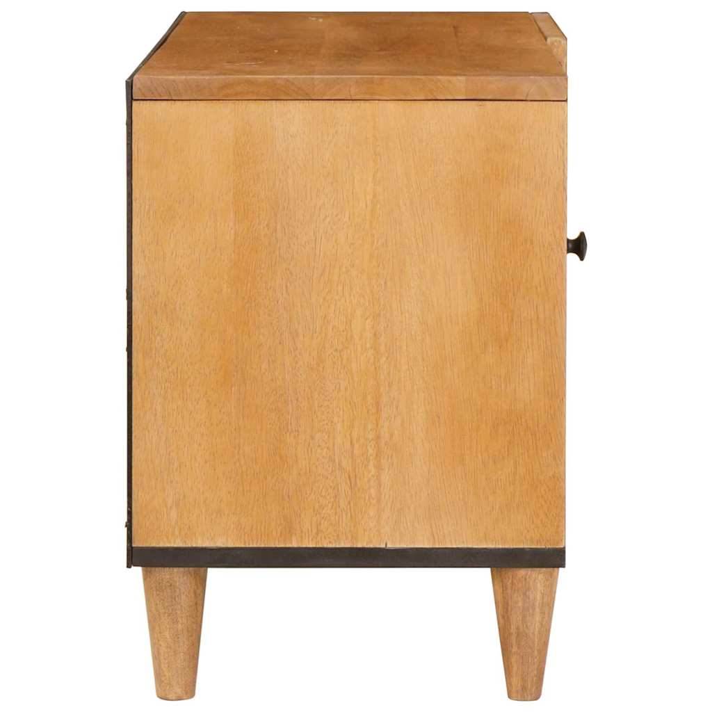 Cabinet TV Maro deschis 80 x 33 x 46 cm Lemn masiv de mango GartenMobel Dekor