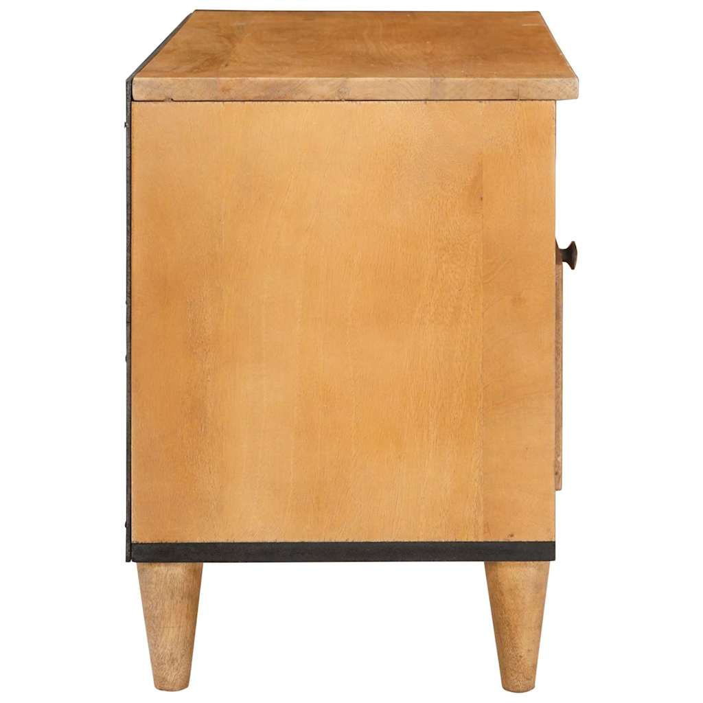 Cabinet TV Maro deschis 80 x 33 x 46 cm Lemn masiv de mango GartenMobel Dekor