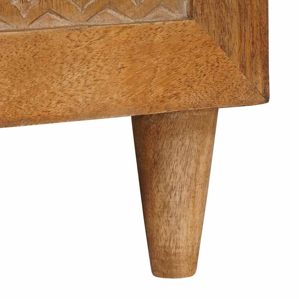 Cabinet TV cu sertar cu raft Maro deschis Lemn masiv de mango GartenMobel Dekor