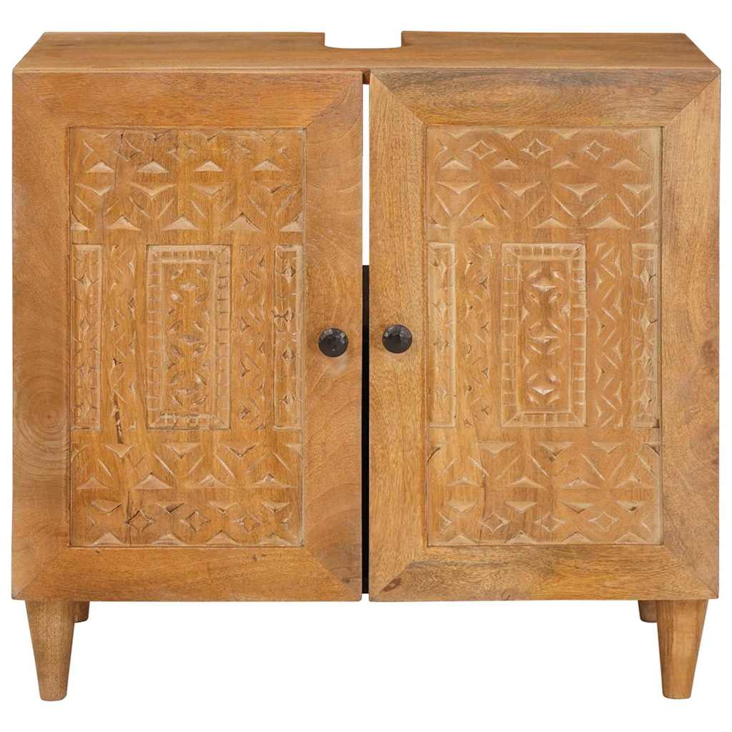 Dulap de Baie Maro deschis 62 x 33 x 58 cm Lemn solid de mango GartenMobel Dekor