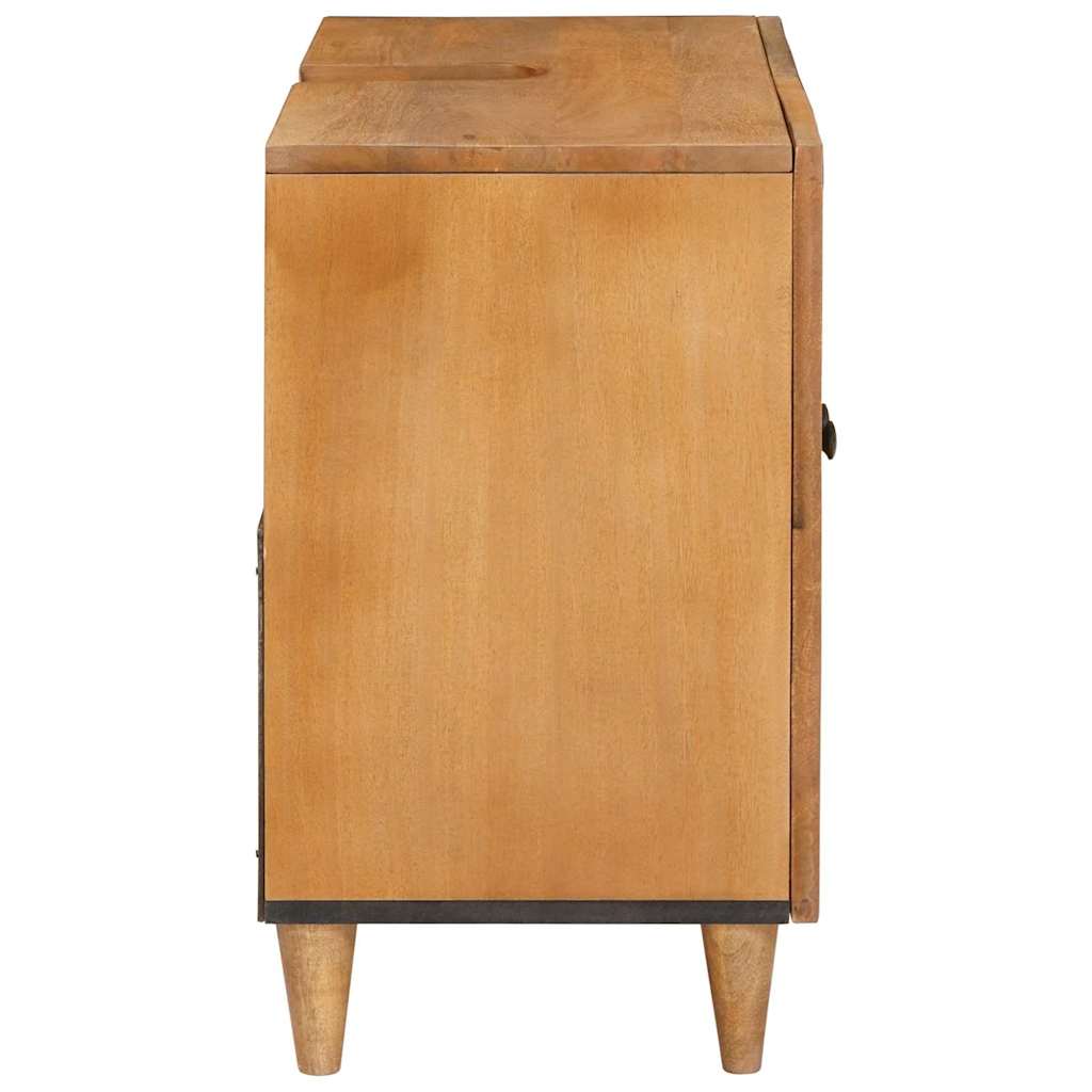 Dulap de Baie Maro deschis 62 x 33 x 58 cm Lemn solid de mango GartenMobel Dekor