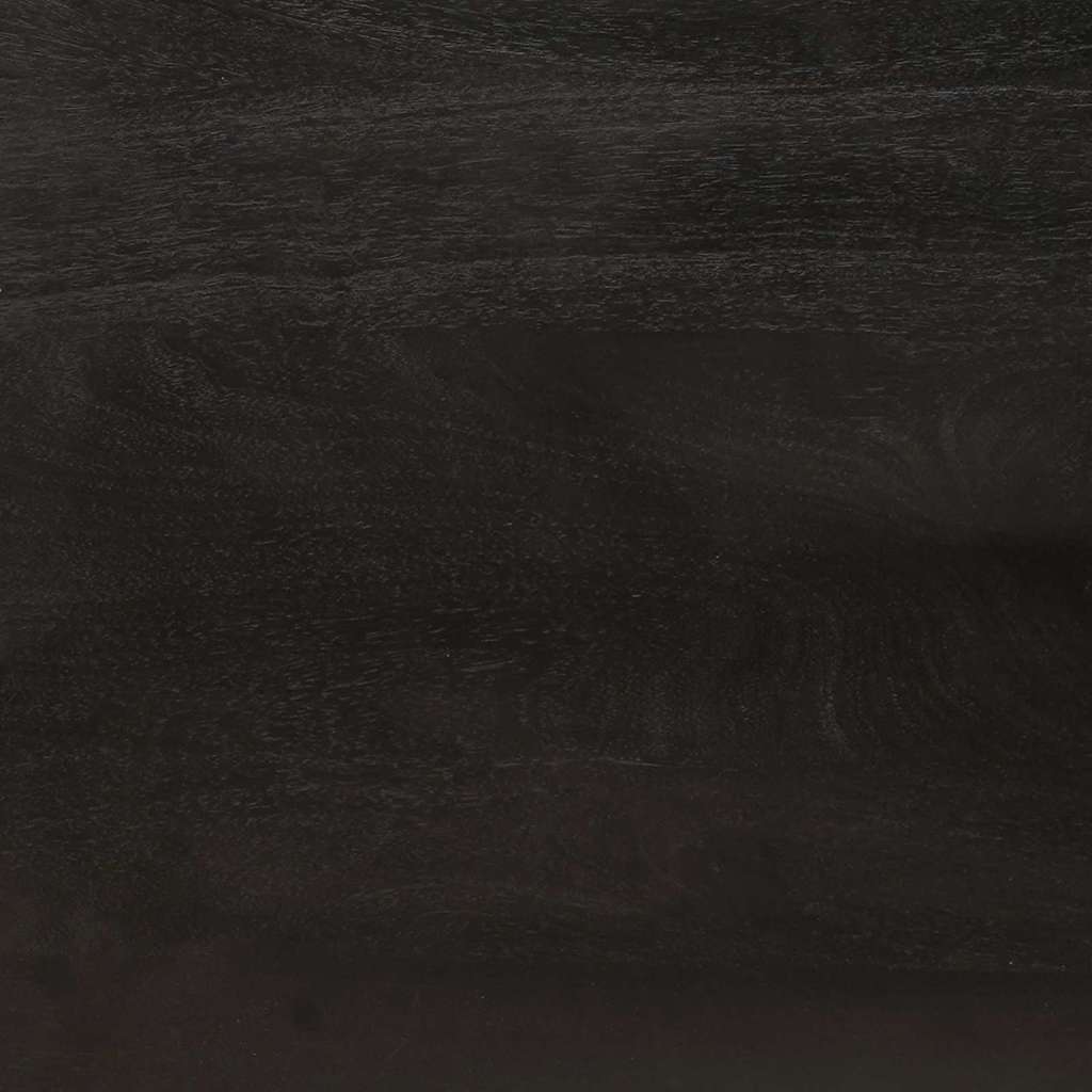 Dulap de Baie Negru și Aur 38 x 33 x 58 cm Lemn masiv de mango GartenMobel Dekor