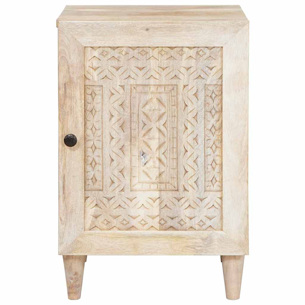 Dulap de Baie cu ușă Alb 38 x 33.5 x 160 cm Lemn solid de mango GartenMobel Dekor