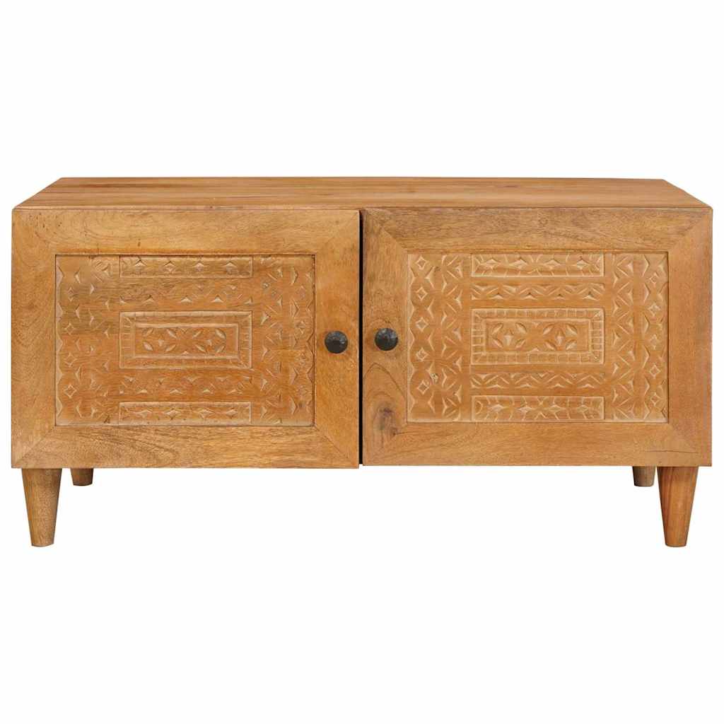 Masă de cafea Maro deschis 80 x 50 x 40 cm Lemn masiv de mango GartenMobel Dekor