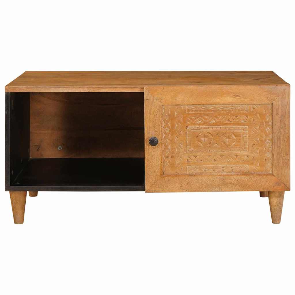 Masă de cafea Maro deschis 80 x 50 x 40 cm Lemn masiv de mango GartenMobel Dekor