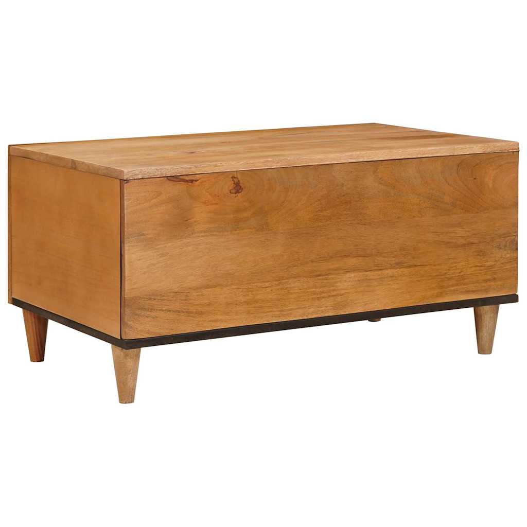Masă de cafea Maro deschis 80 x 50 x 40 cm Lemn masiv de mango GartenMobel Dekor