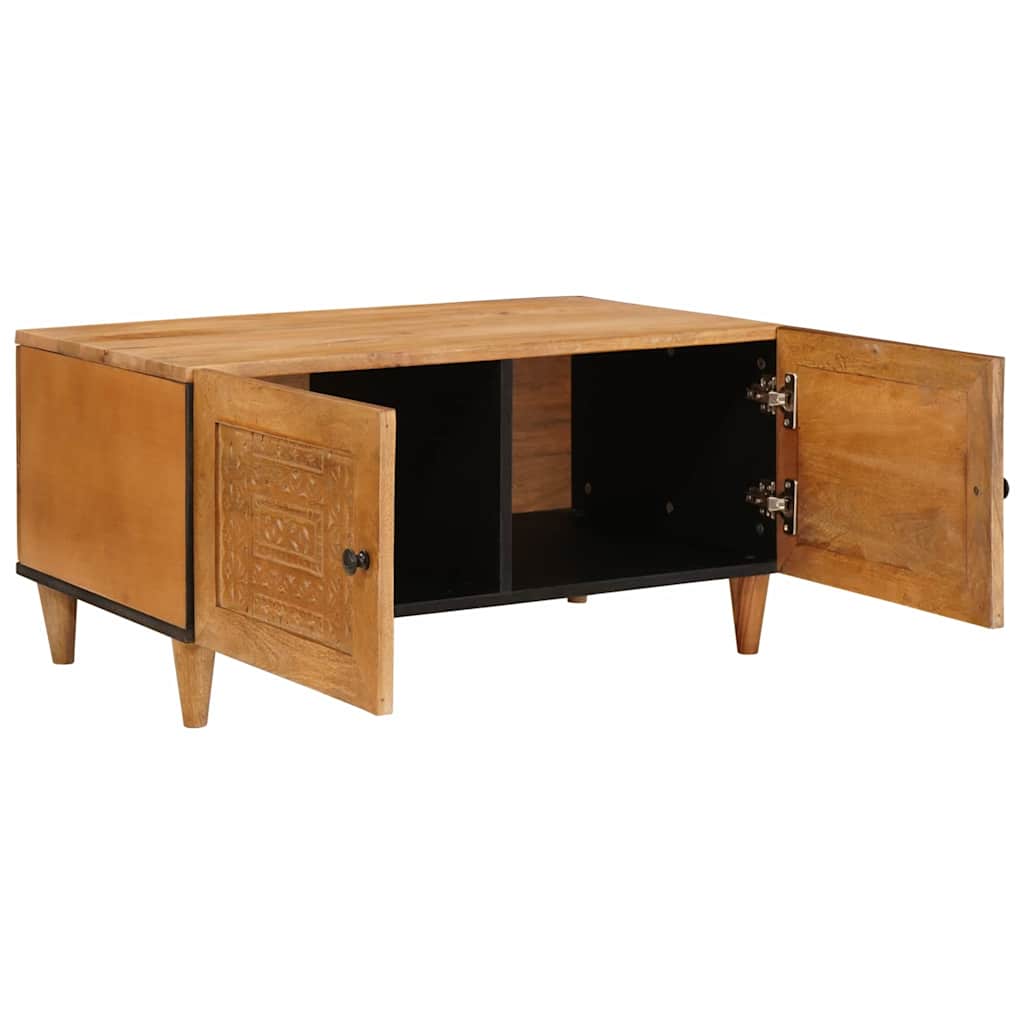 Masă de cafea Maro deschis 80 x 50 x 40 cm Lemn masiv de mango GartenMobel Dekor