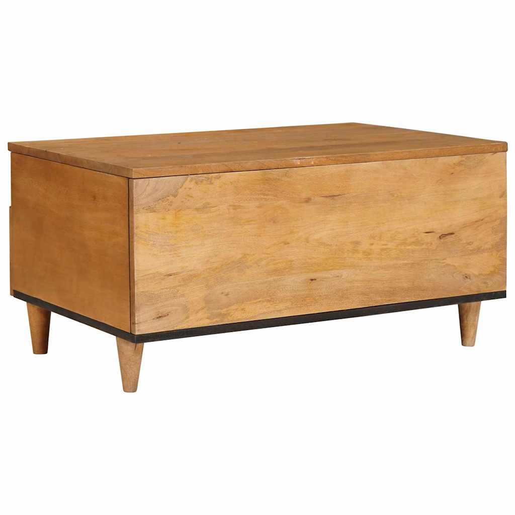 Masă de cafea Maro deschis 80 x 54 x 40 cm Lemn masiv de mango GartenMobel Dekor