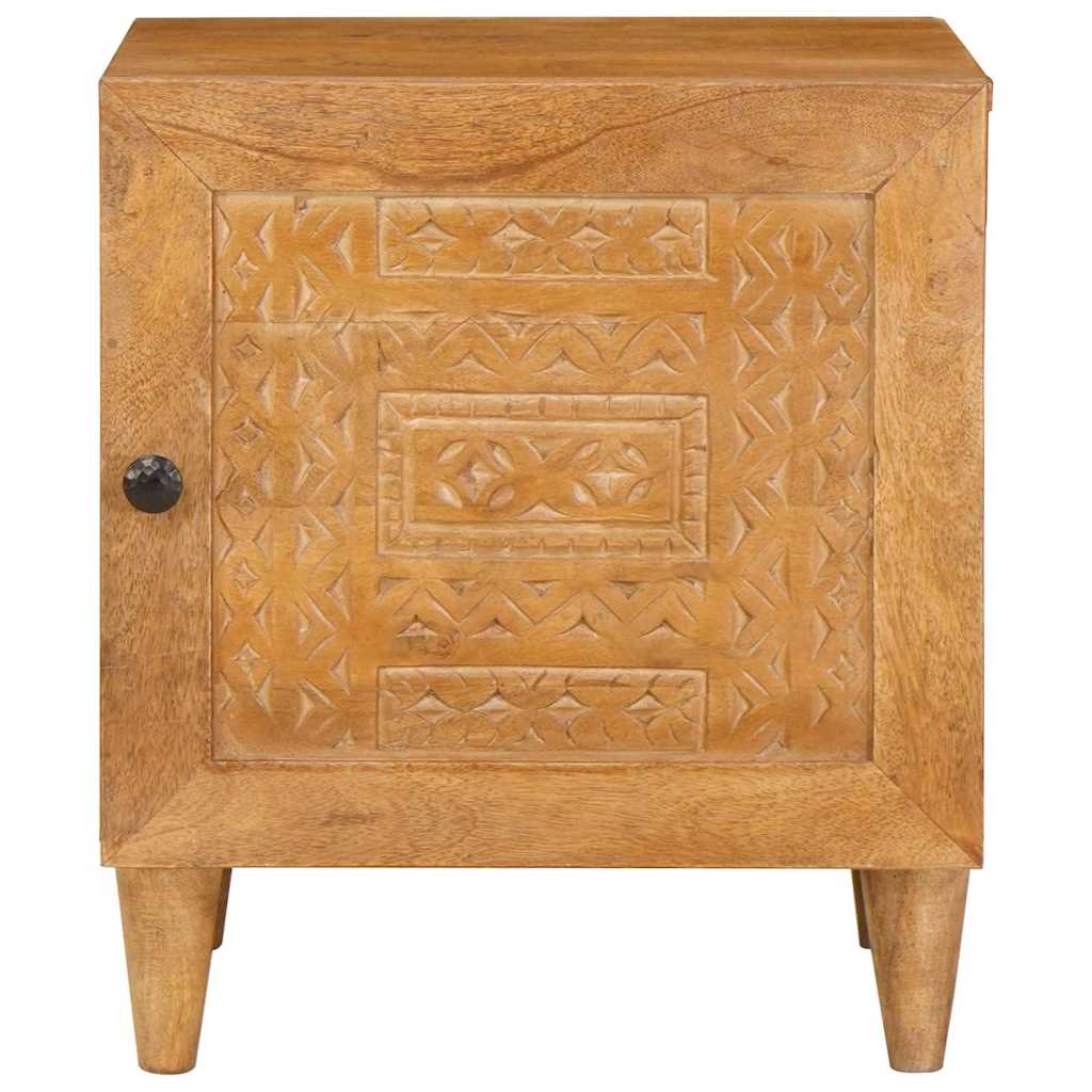 Noptieră 2 pcs Maro deschis 40 x 33 x 46 cm Lemn masiv de mango GartenMobel Dekor