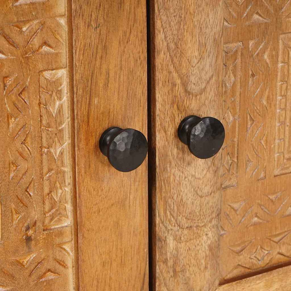 Noptieră Maro deschis 50 x 33 x 60 cm Lemn masiv de mango GartenMobel Dekor