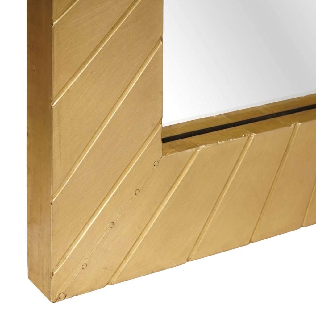 Oglindă pentru baie Pe perete Negru și Aur 50 x 2.5 x 70 cm GartenMobel Dekor