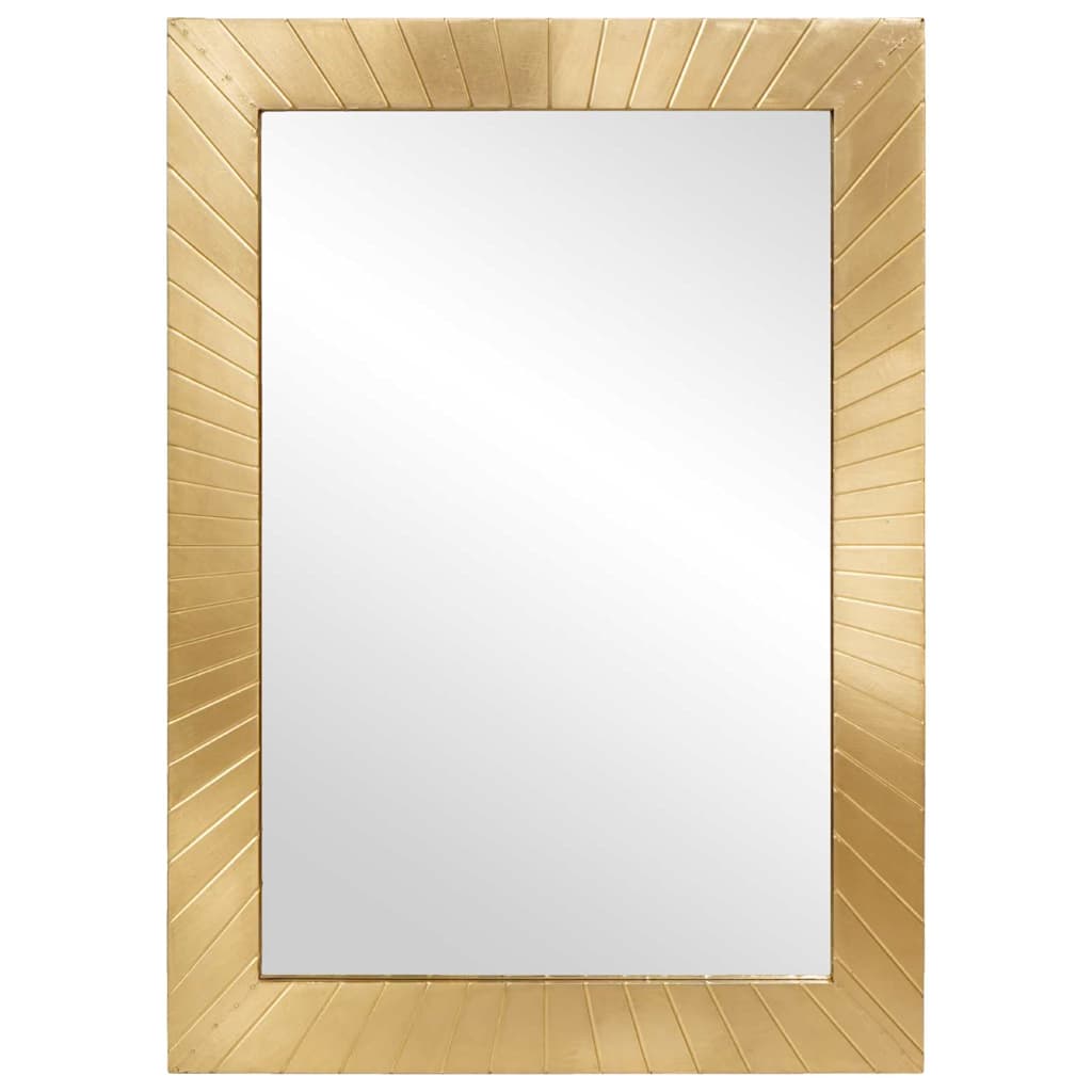 Oglindă pentru baie Pe perete Negru și Aur 50 x 2.5 x 70 cm GartenMobel Dekor