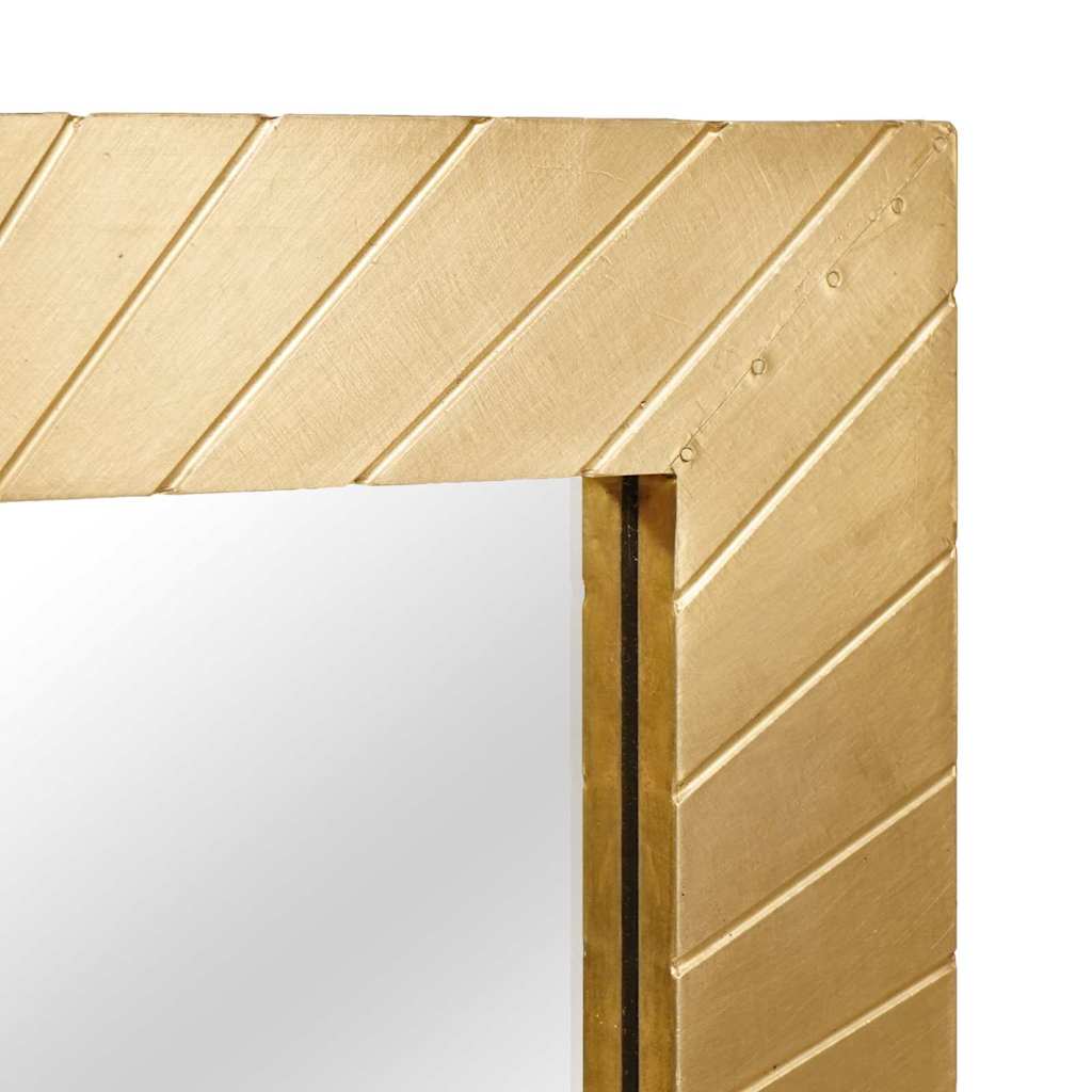 Oglindă pentru baie Pe perete Negru și Aur 50 x 2.5 x 70 cm GartenMobel Dekor