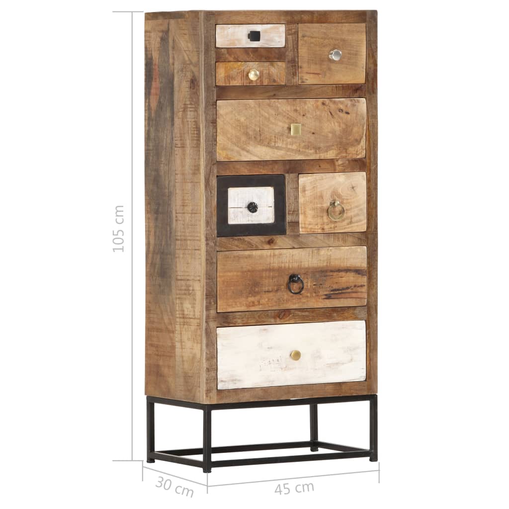 Dulap cu sertare, 45 x 30 x 105 cm, lemn masiv reciclat GartenMobel Dekor