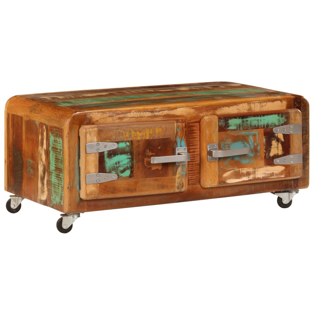 Măsuță de cafea, 85 x 55 x 40 cm, lemn masiv reciclat GartenMobel Dekor