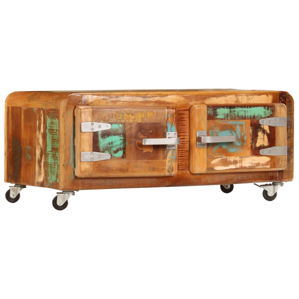 Măsuță de cafea, 85 x 55 x 40 cm, lemn masiv reciclat GartenMobel Dekor