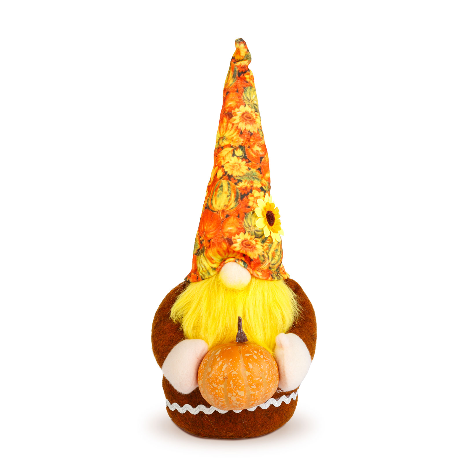 Figurină decorativă de toamnă – Moș cu dovleac – 35 cm – 2 modele Best CarHome