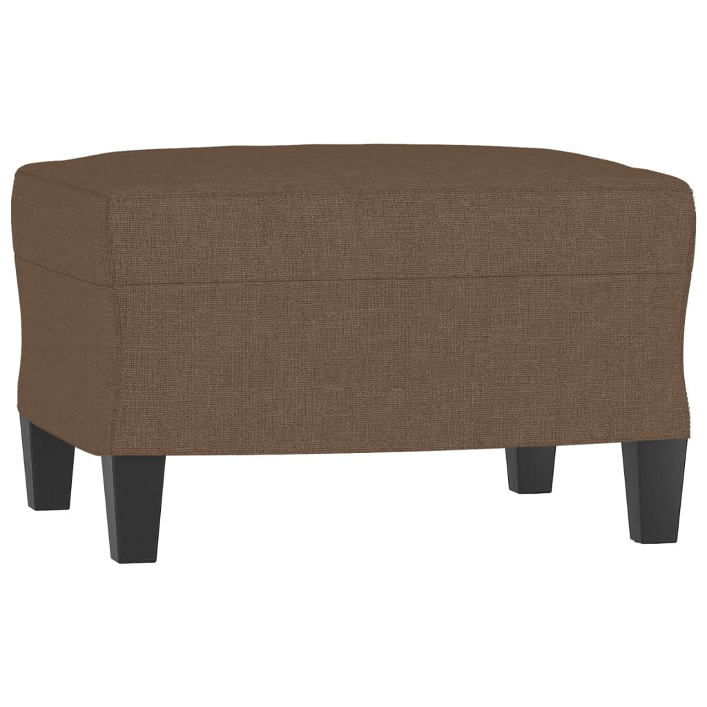 Canapea cu 3 locuri cu taburet, maro, 180 cm, material textil GartenMobel Dekor