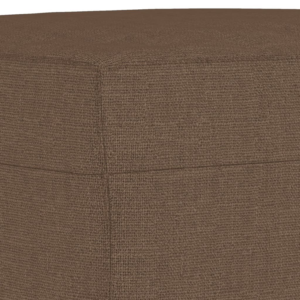 Set de canapele cu perne, 3 piese, maro, textil GartenMobel Dekor