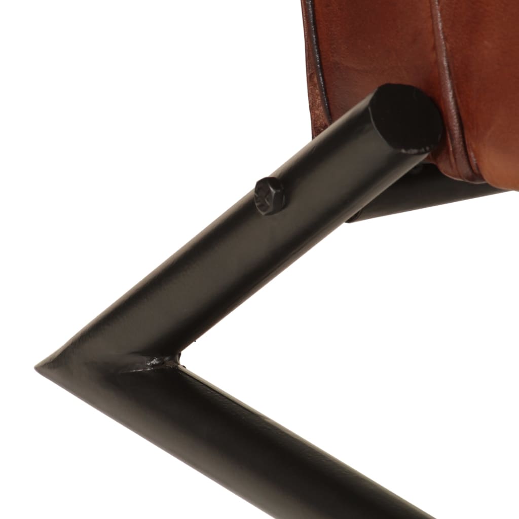 Fotoliu canapea, maro, piele naturală GartenMobel Dekor