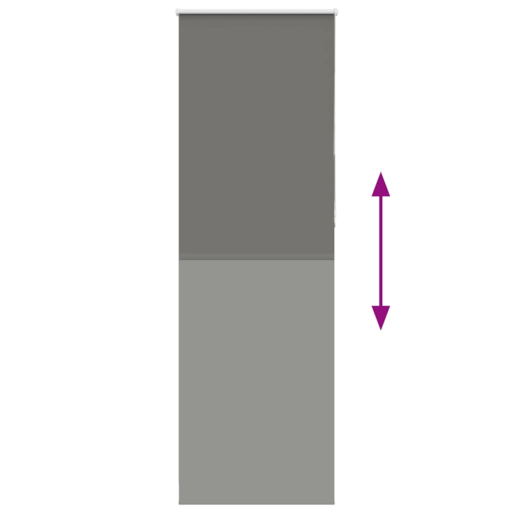 Jaluzea cu role opace gri 80x210 cm lățime material 75,7 cm GartenMobel Dekor