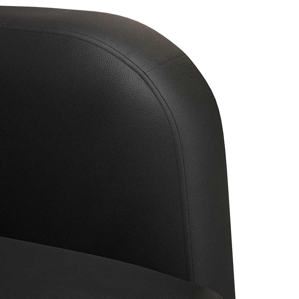 Canapea loveseat neagră 110 cm piele artificială GartenMobel Dekor