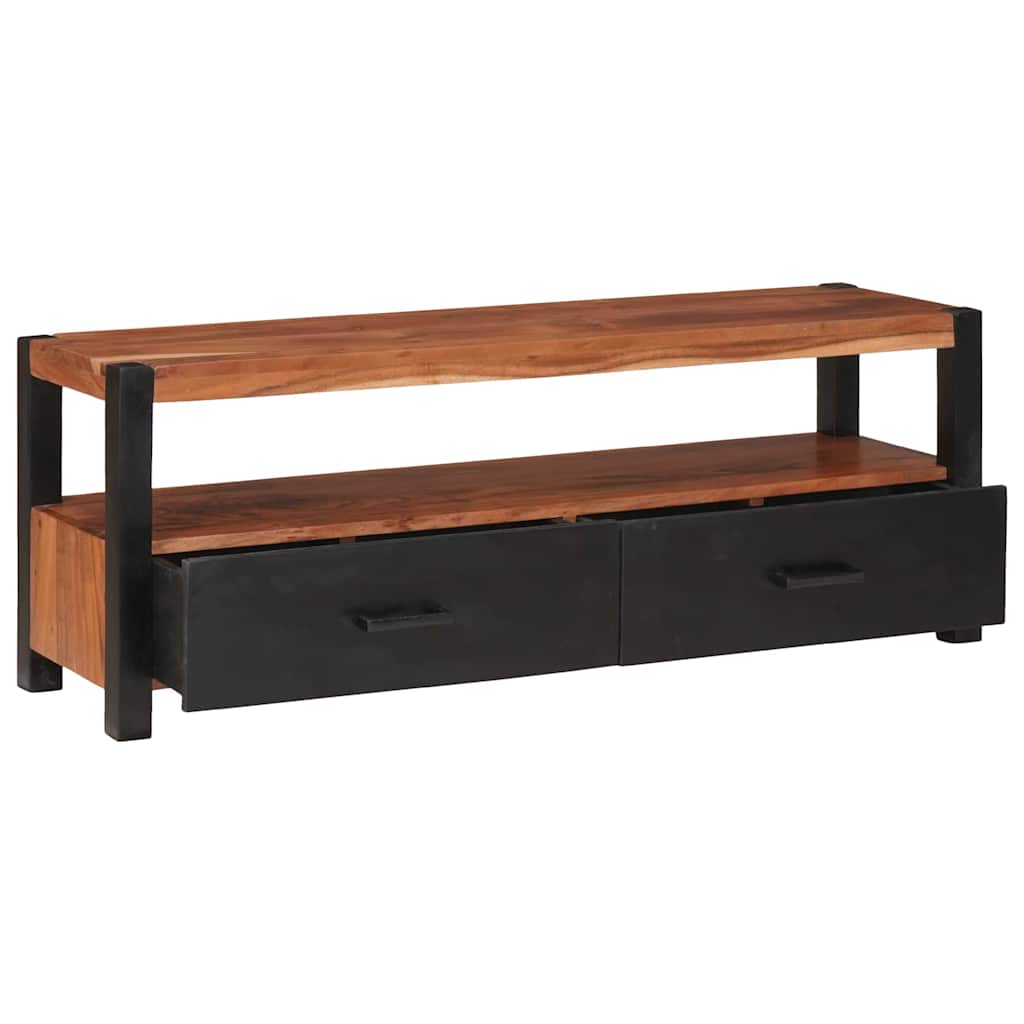 Dulap pentru stocare media cu sertar Maro lemn masiv de acacia GartenMobel Dekor