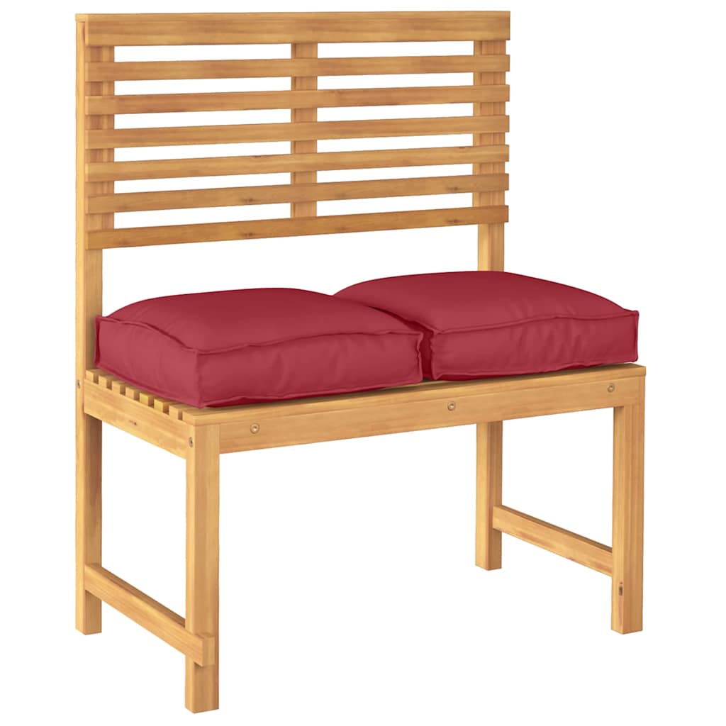 Pernă pentru șezut din paleți 2 pcs Roșu Vin 40 x 40 x 8 cm GartenMobel Dekor