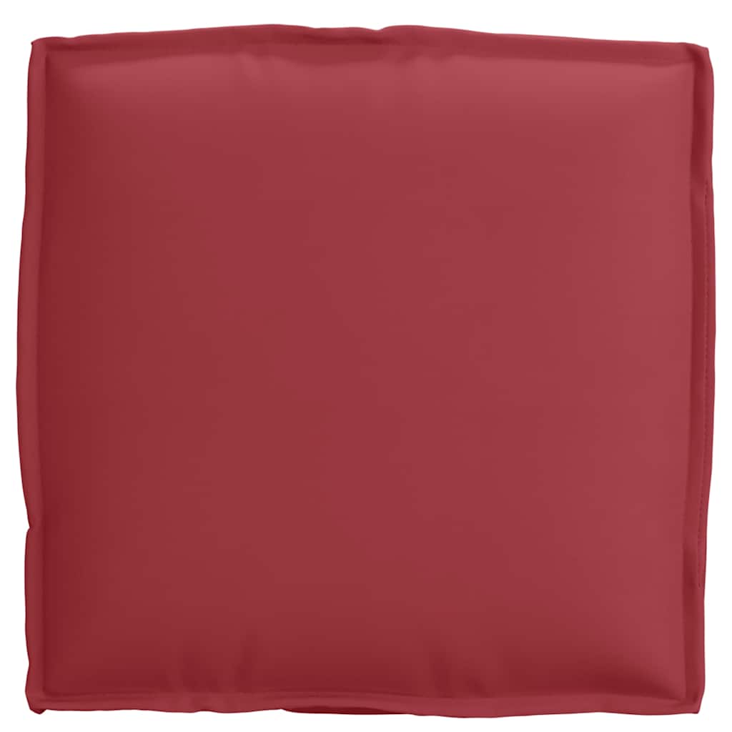 Pernă pentru șezut din paleți 2 pcs Roșu Vin 40 x 40 x 8 cm GartenMobel Dekor