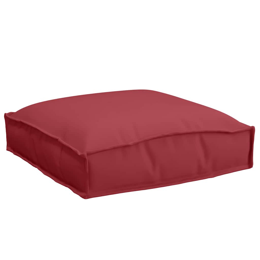 Pernă pentru șezut din paleți 2 pcs Roșu Vin 40 x 40 x 8 cm GartenMobel Dekor