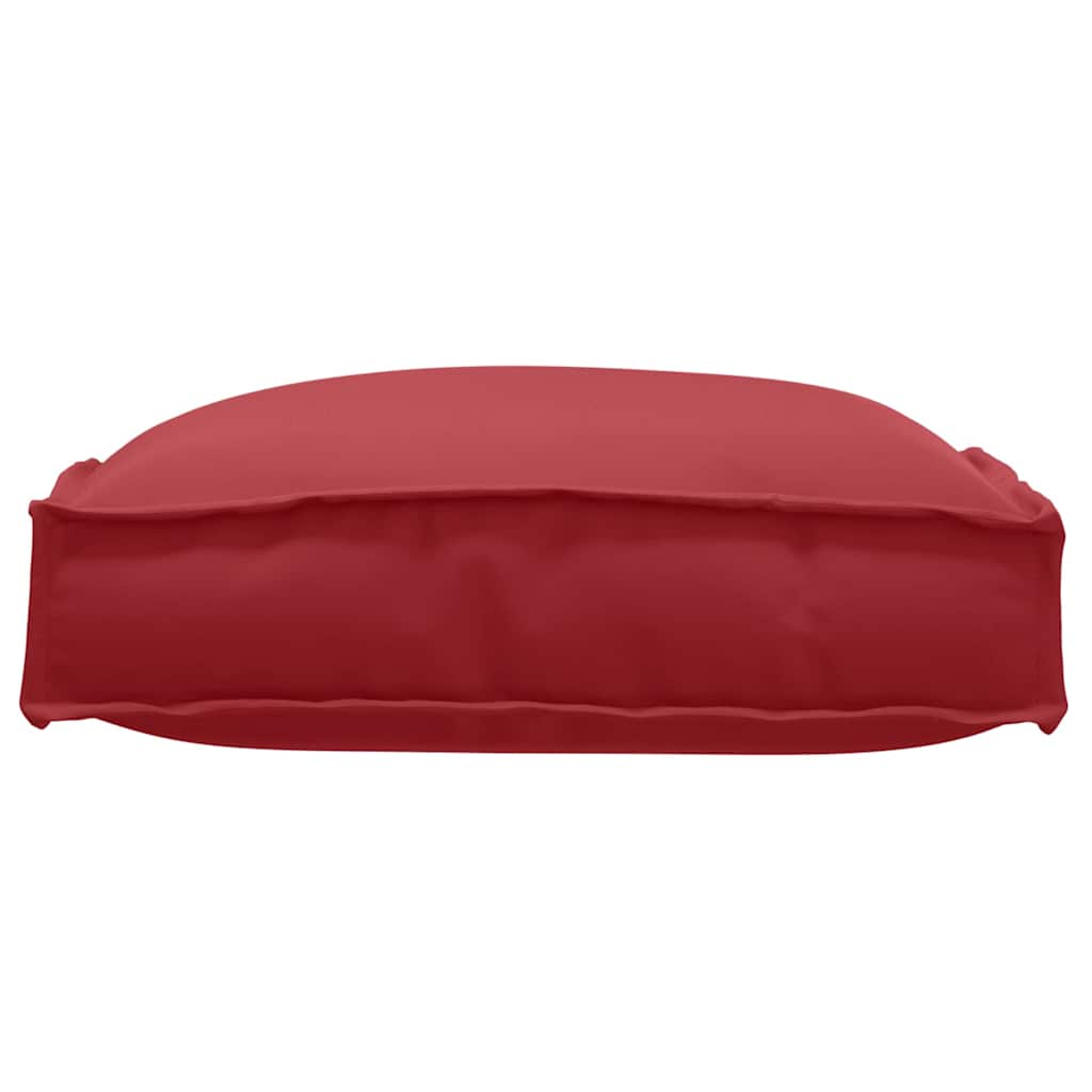 Pernă pentru șezut din paleți 2 pcs Roșu Vin 40 x 40 x 8 cm GartenMobel Dekor