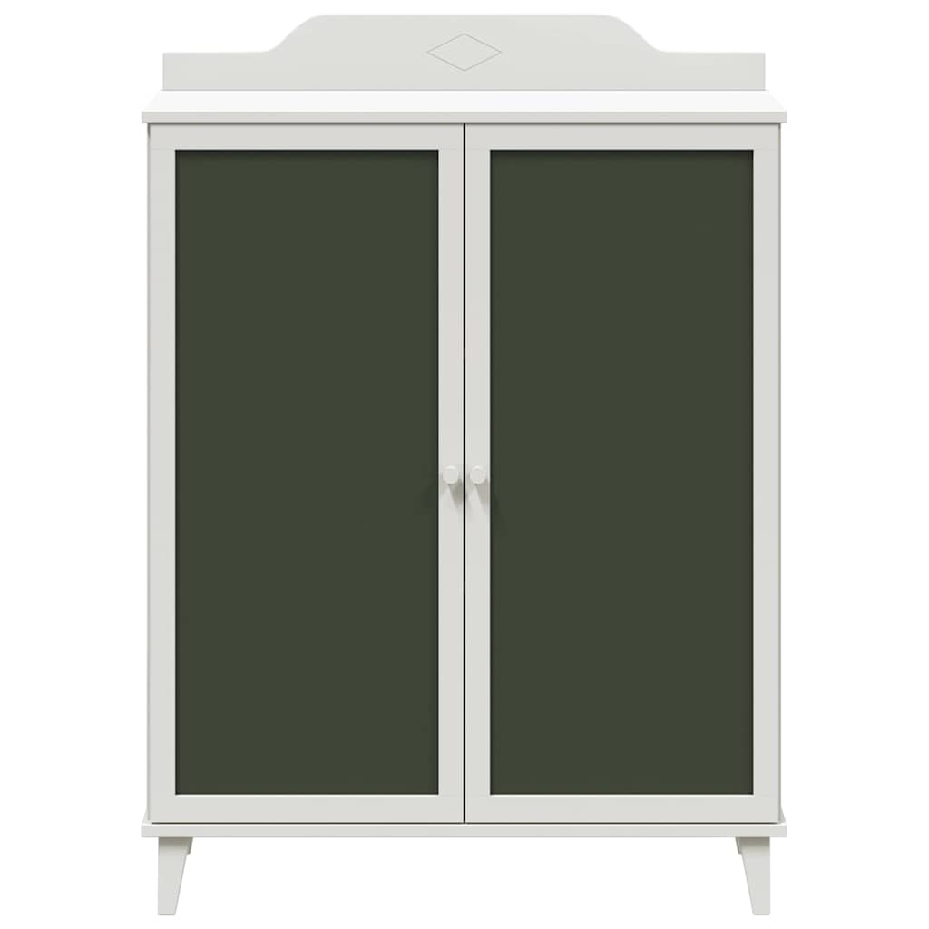 Dulap tablă cu raft cu depozitare cu ușă Alb Lemn compozit GartenMobel Dekor