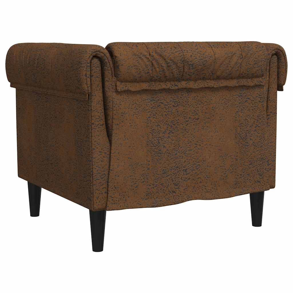 Scaun canapea Chesterfield Argyle Maro 78.5 x 74.5 x 74.5 cm GartenMobel Dekor