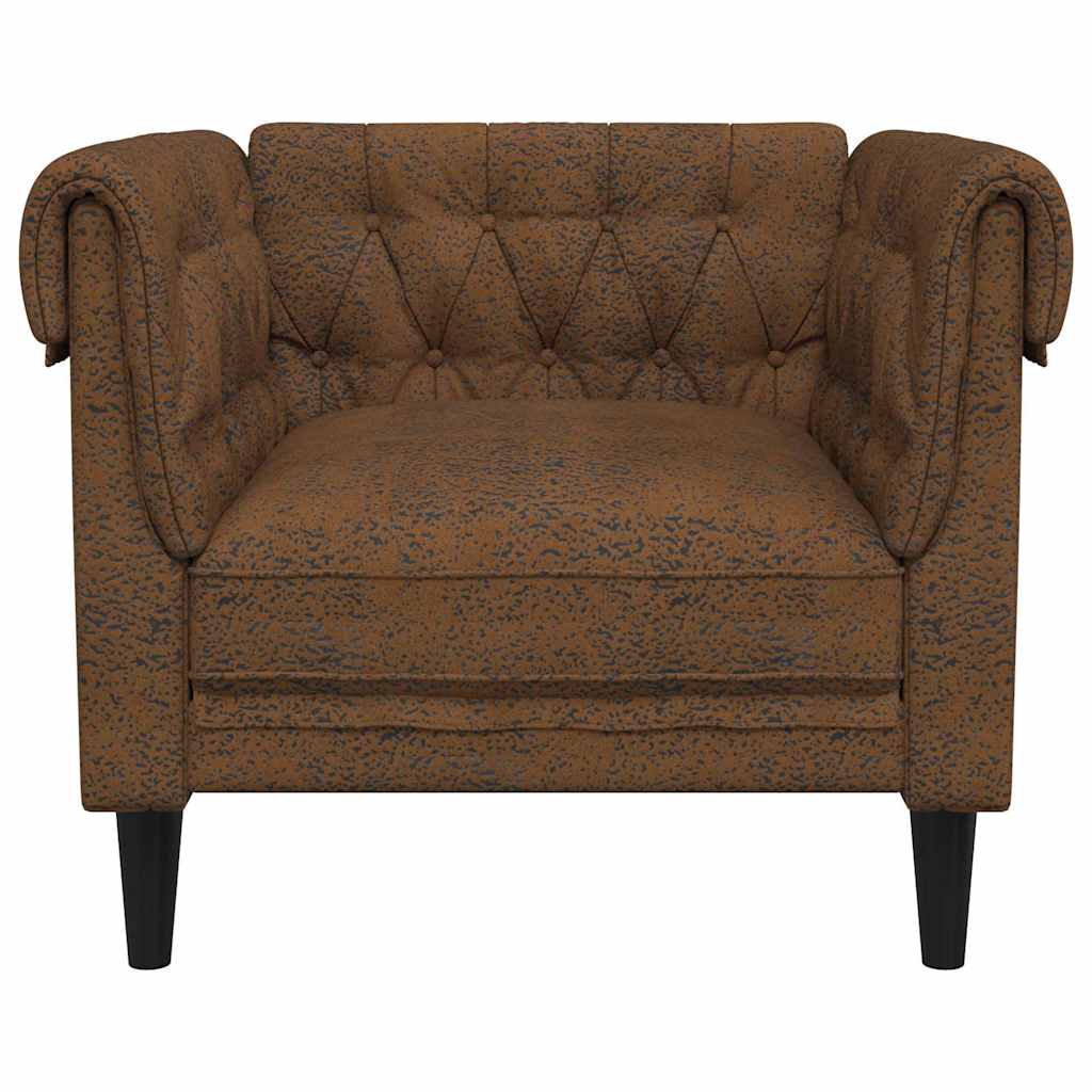 Scaun canapea Chesterfield Argyle Maro 78.5 x 74.5 x 74.5 cm GartenMobel Dekor