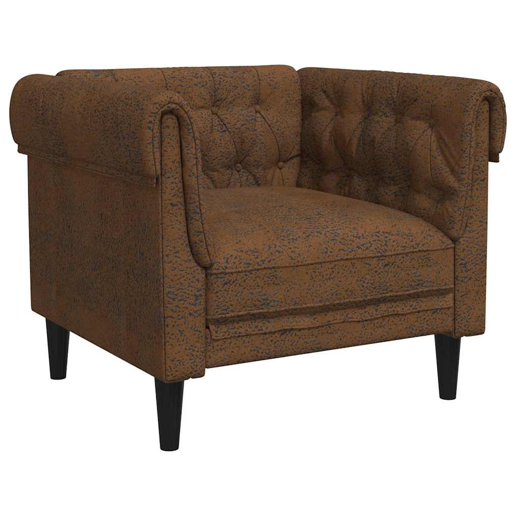 Scaun canapea Chesterfield Argyle Maro 78.5 x 74.5 x 74.5 cm GartenMobel Dekor