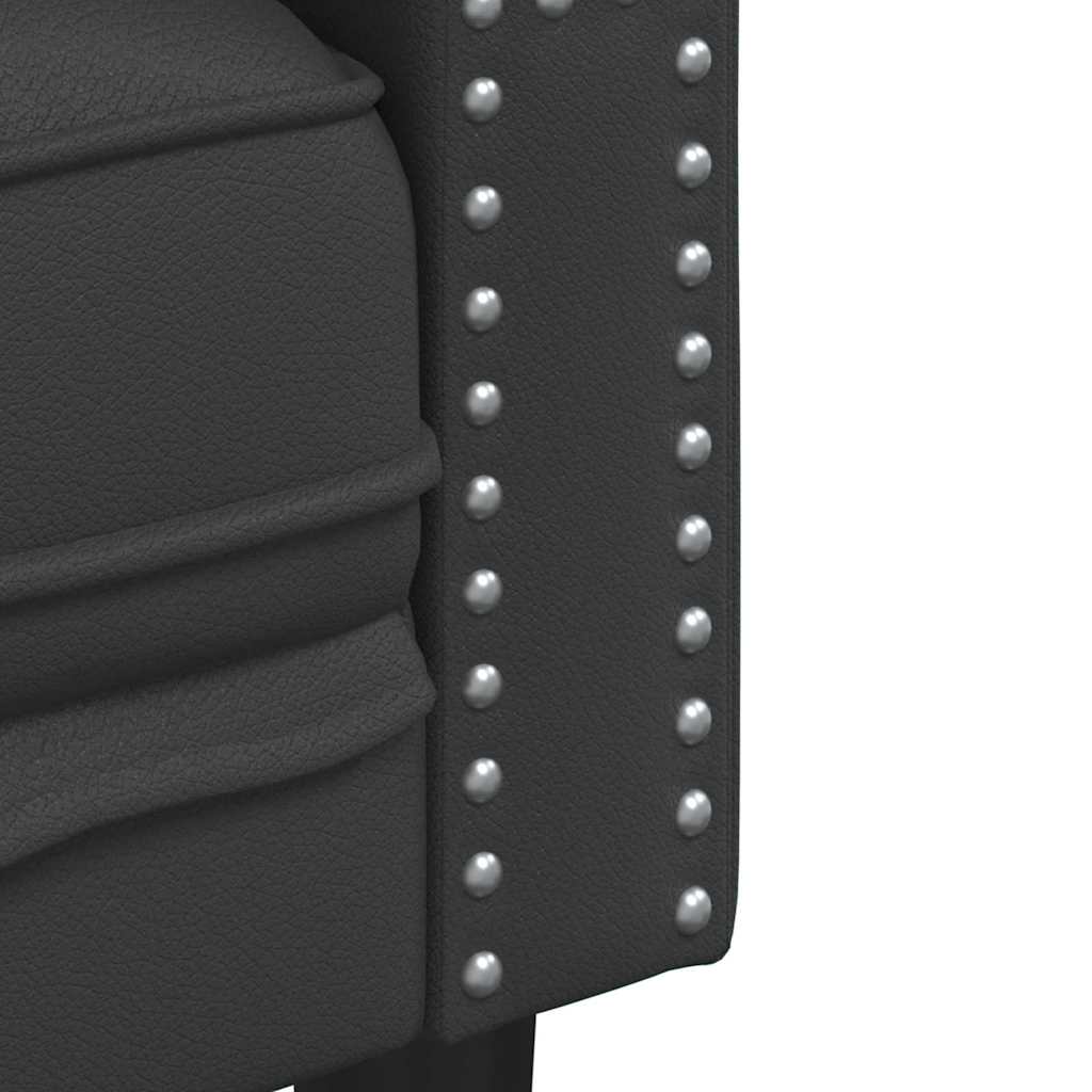 Scaun canapea Chesterfield Argyle Negru 71 x 74.5 x 70.5 cm GartenMobel Dekor