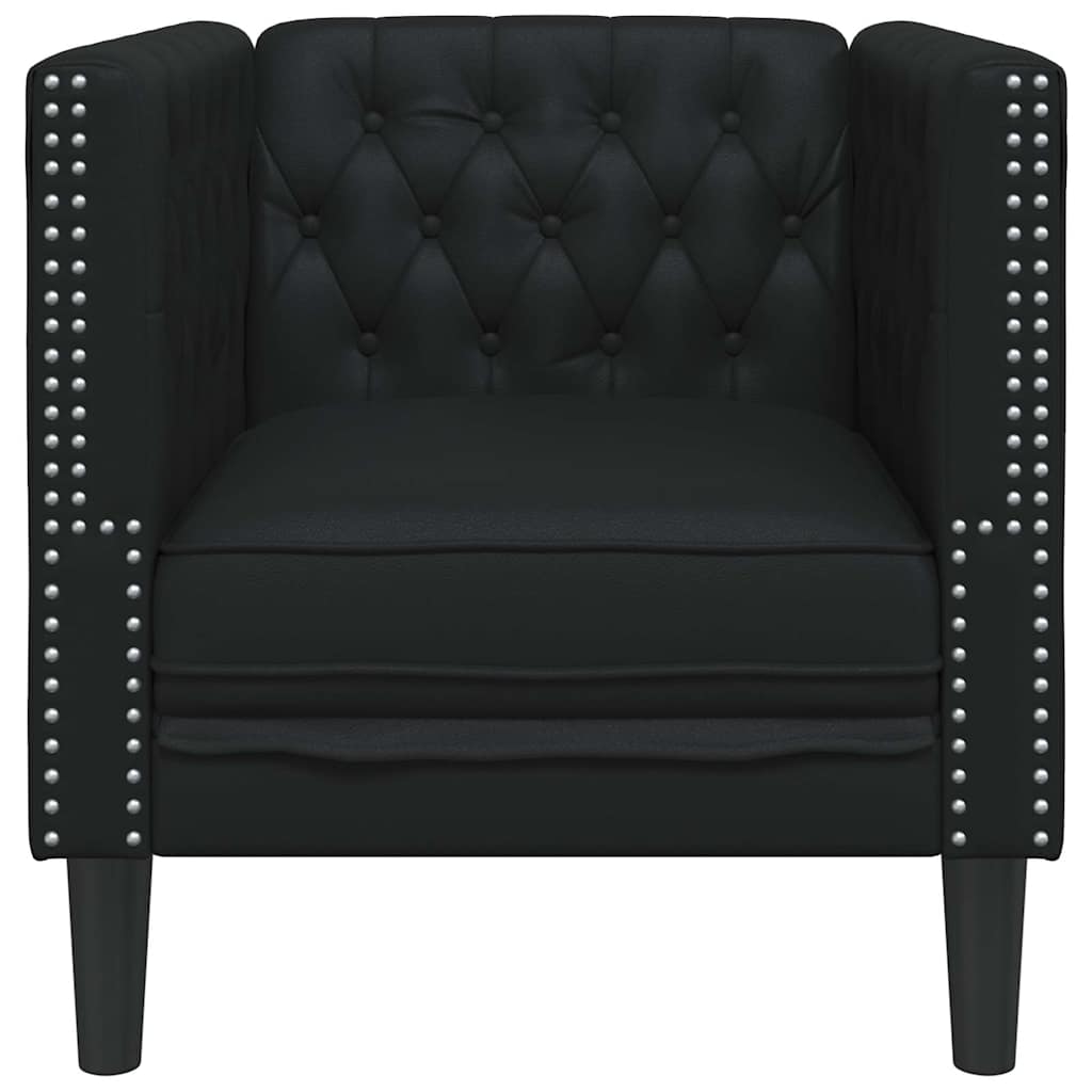 Scaun canapea Chesterfield Argyle Negru 71 x 74.5 x 70.5 cm GartenMobel Dekor