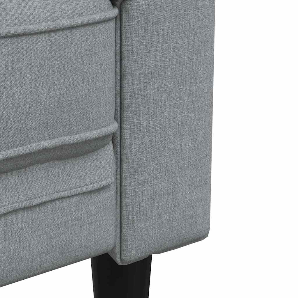 Scaun canapea Chesterfield Gri deschis 78.5 x 74.5 x 74.5 cm GartenMobel Dekor