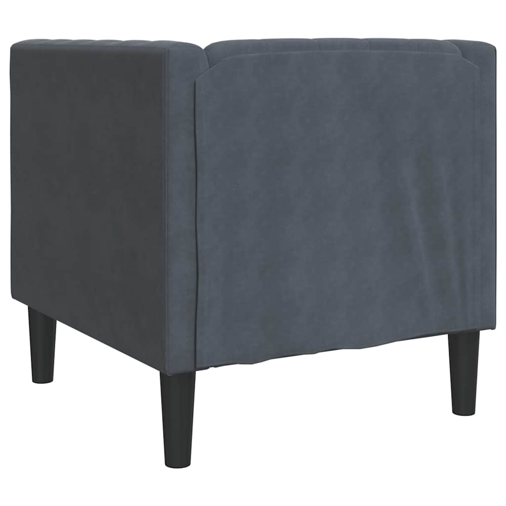 Scaun canapea Chesterfield Gri închis 71 x 74.5 x 70.5 cm GartenMobel Dekor