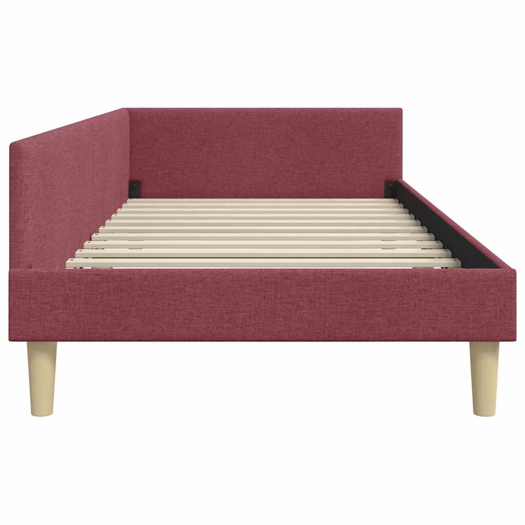 Cadru de pat colțar Altele cu headboard bordo 90 x 200 cm GartenMobel Dekor