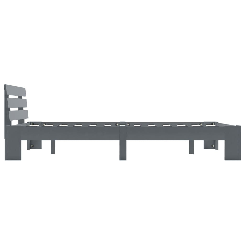 Cadru de pat, gri, 120 x 200 cm, lemn masiv de pin GartenMobel Dekor