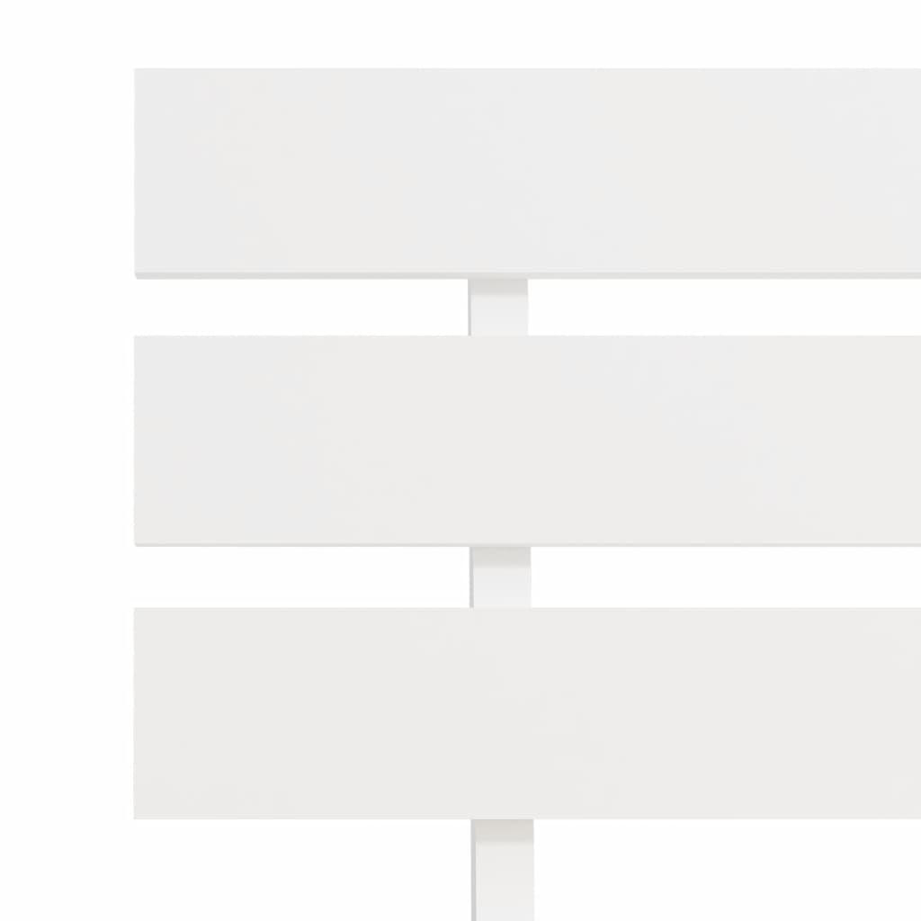 Cadru de pat cu tăblie, alb, 140x200 cm, lemn masiv de pin GartenMobel Dekor